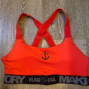 Original Flag Nor Fail Red Sports Bra size Small